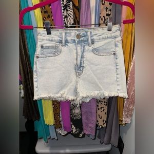 American Eagle Super Hi Rise Shortie Denim Shorts Size 2